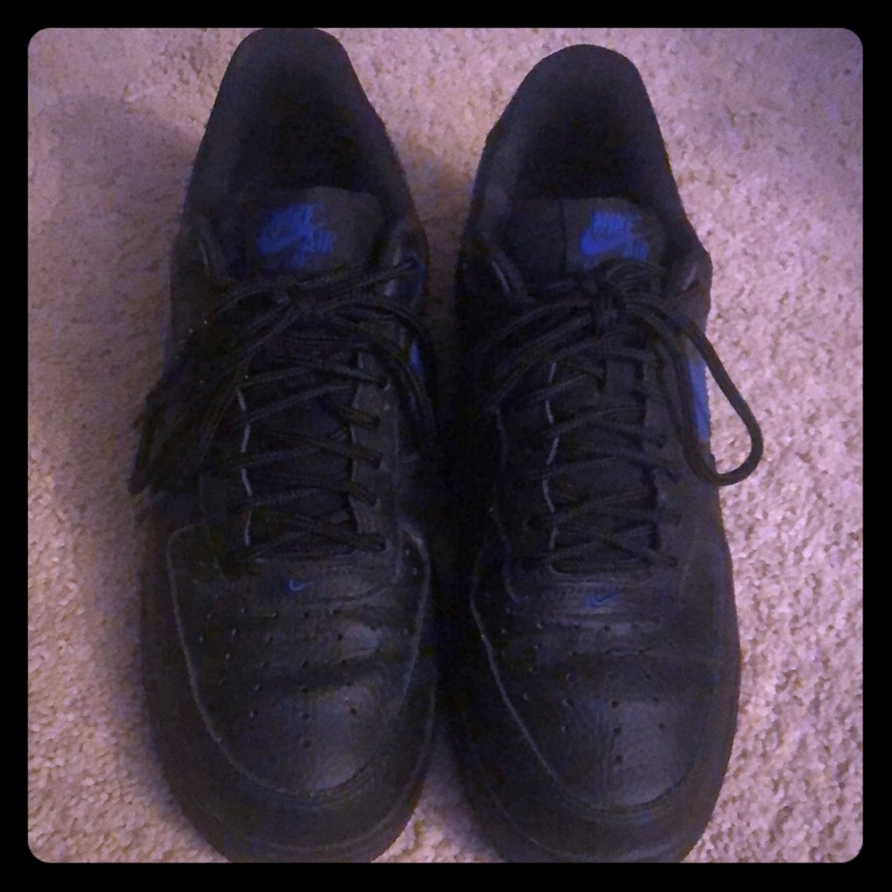 AF1 black blue